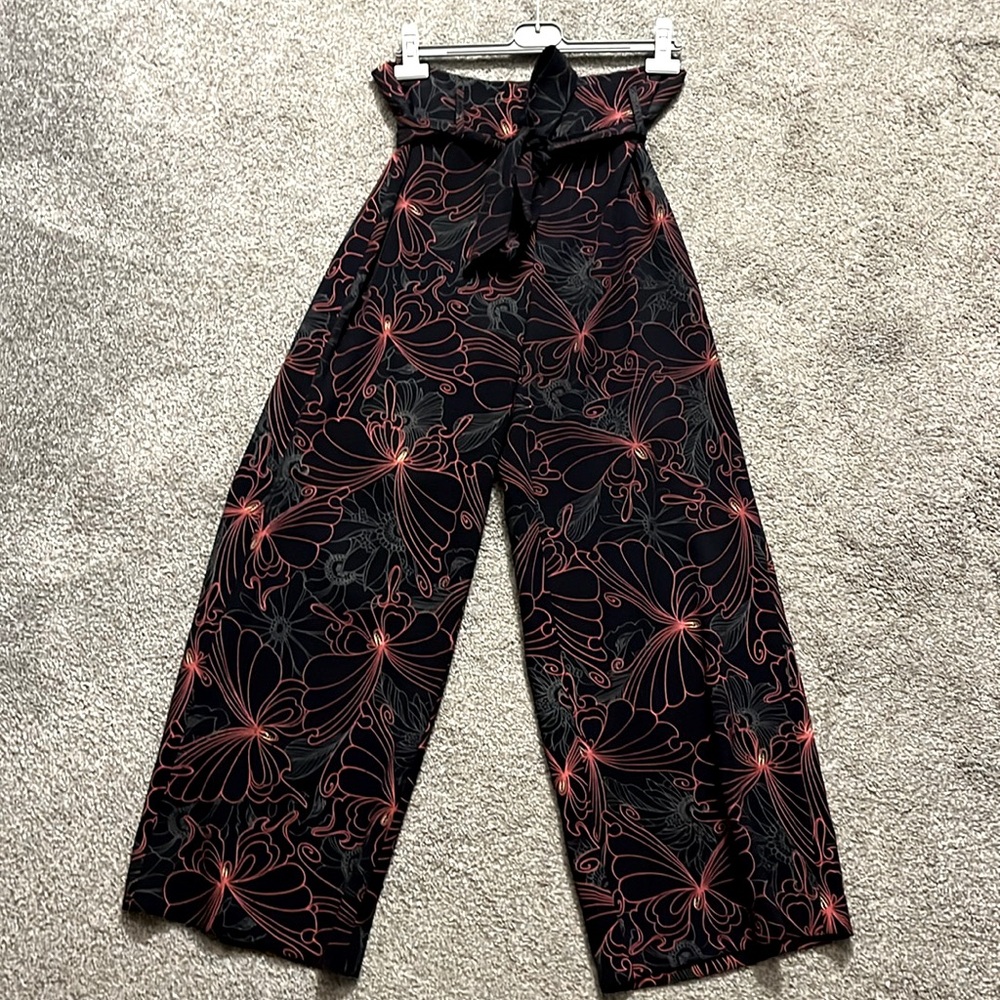 Julie Brown Floral Wide Leg Trousers